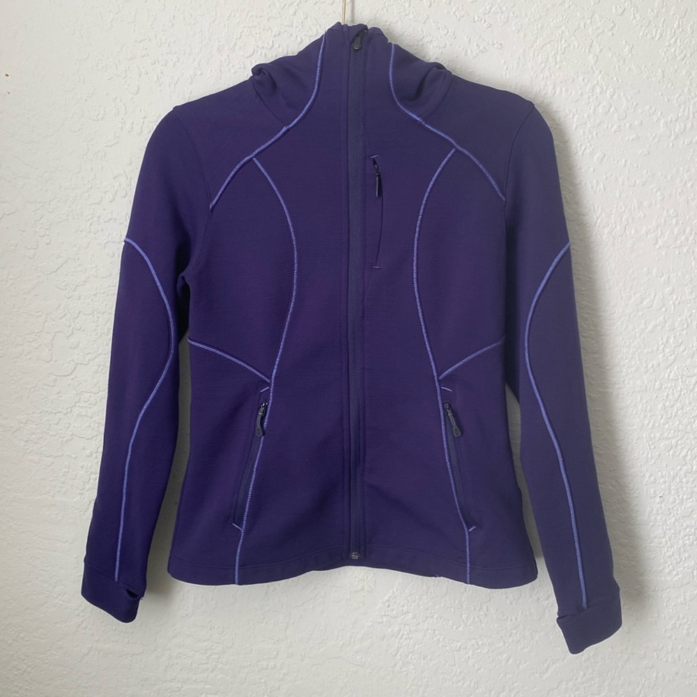 Women’s Smartwool PhD Hooded Full Zip Jacket Purple Size Small